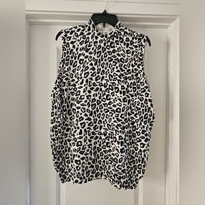 Leopard Print Sleeveless Top